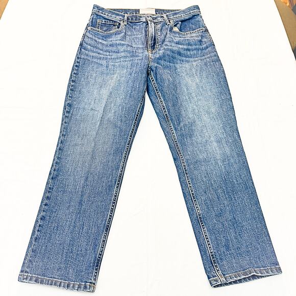 Everlane High Rise Straight Medium Wash Denim Jeans Size 31 Ankle - Picture 2 of 8